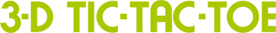 3-D Tic-Tac-Toe (Atari 2600) Play Online